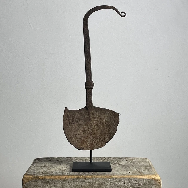 Antique Late 19th Century Nigerian Forged Iron Hoe Currency