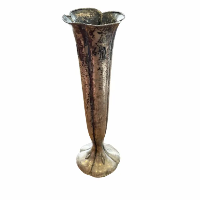 Adolf Mogler Silver Trumpet Bud Vase 800 Hallmark numbered German Collectible