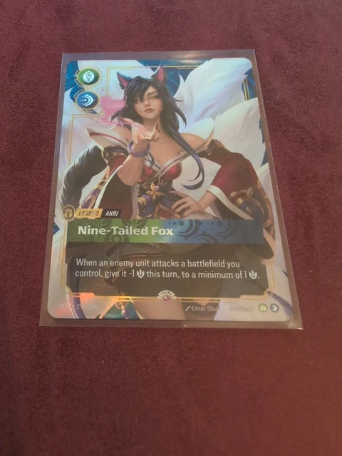 2025 Riftbound Chinese Promo Ahri Card (066/298) – League Of Legends TCG, Near Mint Holo