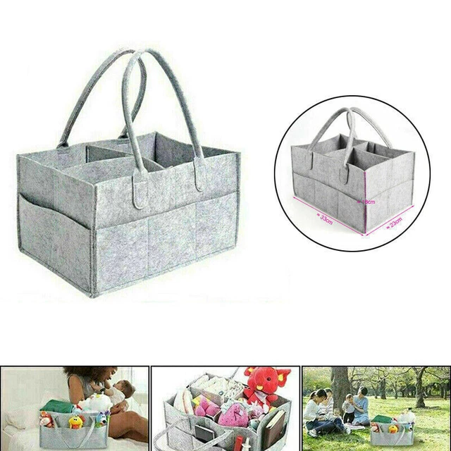 Baby Diaper Caddy Organizer Portable Holder Bag Nursery Essentials Storage Bins 5