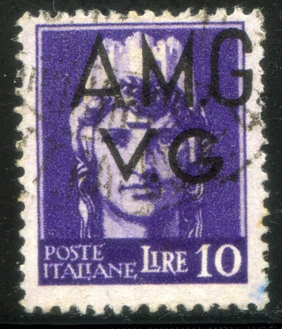 Occupazioni Venezia Giulia AMGVG 1945/47 n. 11hp + hn usato varietà (l604)