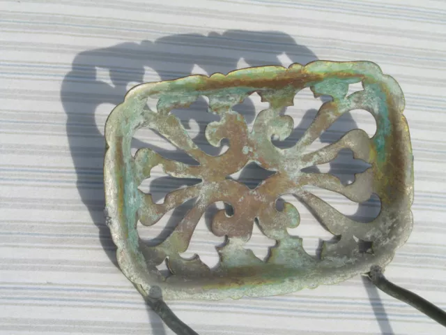 Antique Victorian Brass Soap Dish 2