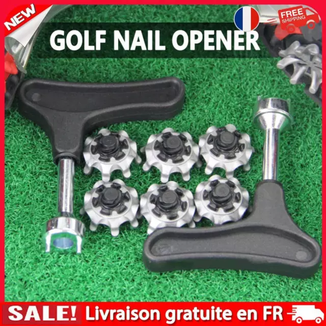 Cleat Removal Tool Two Pin Golf Cleat Wrench Spike Remover Tool for Golf Shoes