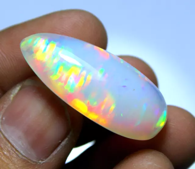 100% Natural Ethiopian Lightning Ridge Fire Opal Cab Loose Gemstone 39.10 Ct AN