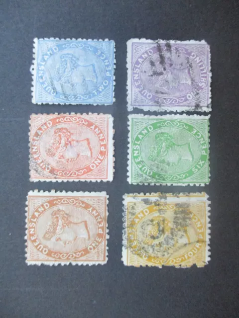 Australia State Stamps: Queensland Used Variety Sets - FREE POST! (ST4241)