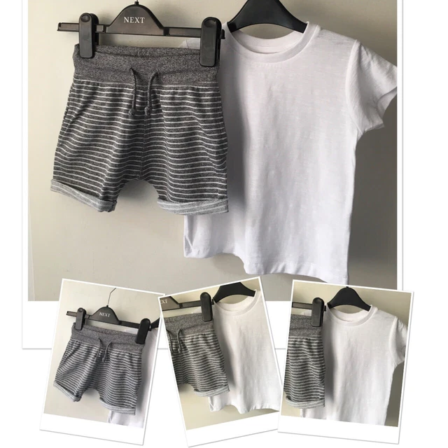 Next Boys Summer Jogger Shorts Exc U & New Matalan T Shirt 12-18 Months