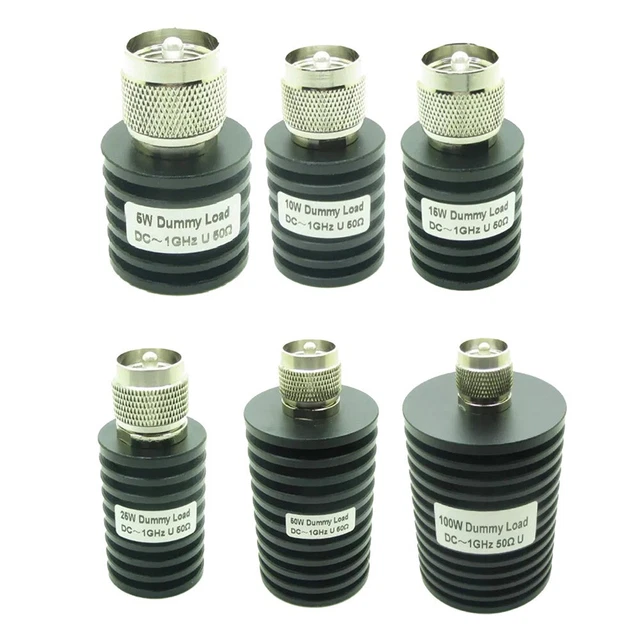 Résistance de charge factice coaxial RF 5-100 W Connecteur mâle SMA, 50 , DC-3 GHz, rond (50 W Résistance de charge factice coaxial RF 5-100 W Connecteur mâle SMA, 50 , DC-3 GHz, rond (50 W