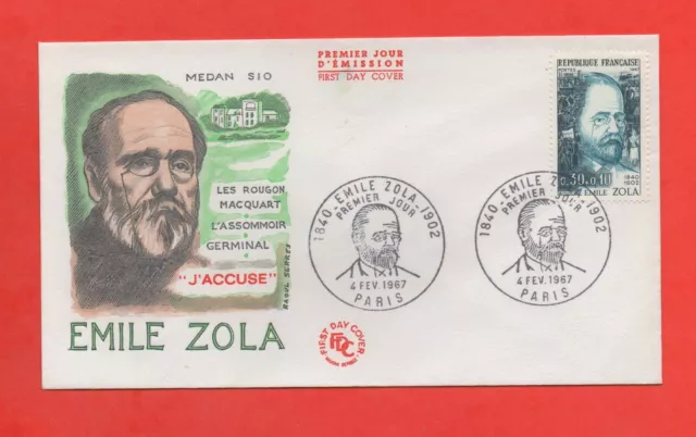 FDC 1967 - Emile Zola (1251)