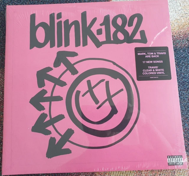BLINK 182 ONE More Time Album 2023 USA LP Travis' Clear White Marble ...