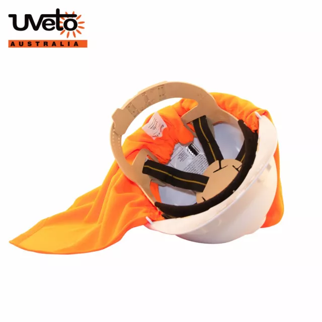 UVeto Australia Attach-A-Flap Hard Hat Sun Protection UPF50+ Micro Mesh 2