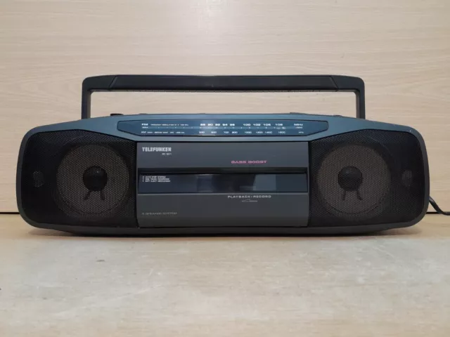 Telefunken RC651  Ghettoblaster  Radio Recorder Cassette Kassettenrecorder