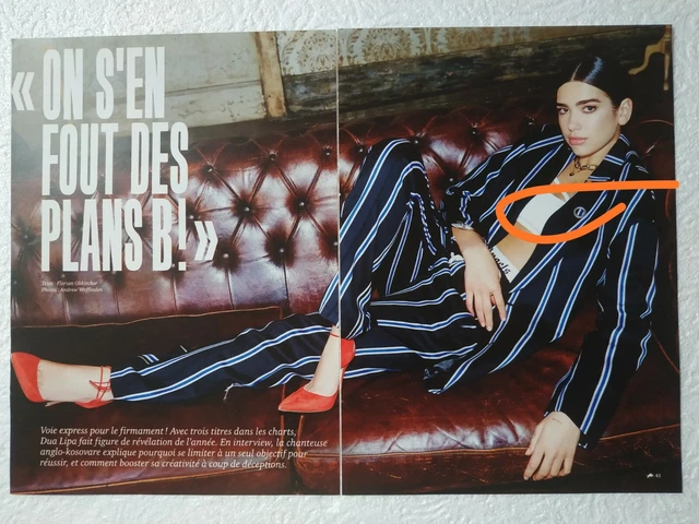 Coupures de presse Dua Lipa clippings 6 pages !!!