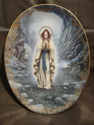 Our Lady of Lourdes Collector’s Plate by Hector Garrido Mother Mary Virgin Mary