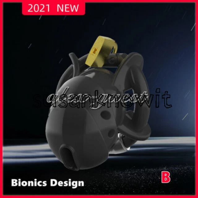 SILICONE FULLY RESTRAINT Male Chastity Device Cage Adjustable Cuff Ring ...