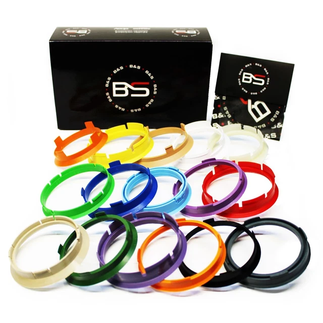 4 Anelli Di Centraggio Cerchioni 72mm A 58.1mm - Per Cerchi In Alluminio Auto - Foto 2