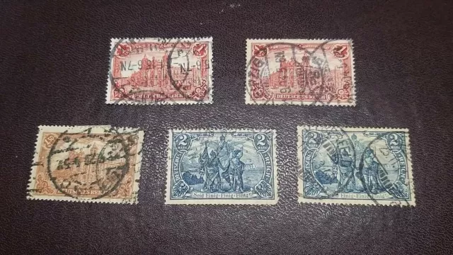 Briefmarken Deutsches Reich Germania!!! Gestempelt Lot, Siehe Scan!!!