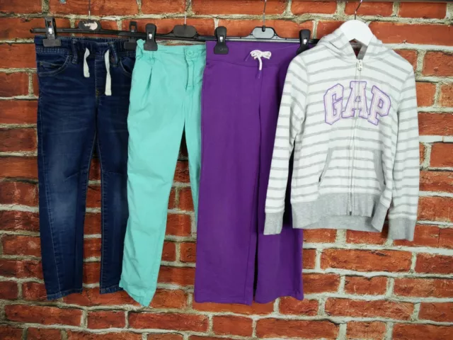 Girls Bundle Age 6-7 Years 100% Gap Jeans Sweat Pant Chinos Hoodie Jacket 122Cm