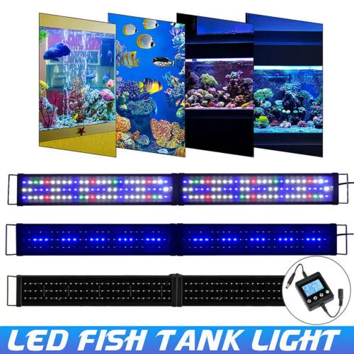 Full Spectrum Aquarium LED Light Lighting Aqua Plant Fish Tank Lamp 30-200CM