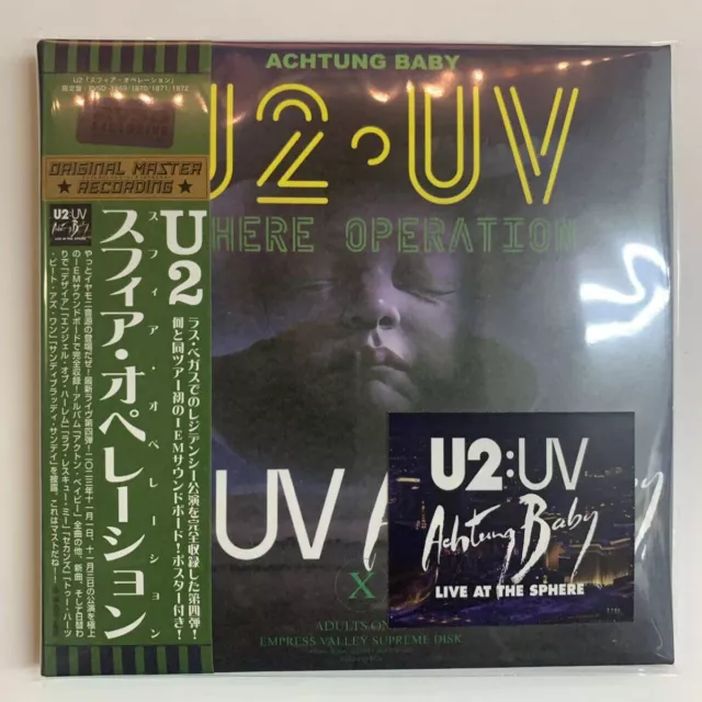 U2 New One SPHERE OPERATION 4CD Nov 1st and 3rs Japan Only Vegas Obi Silver