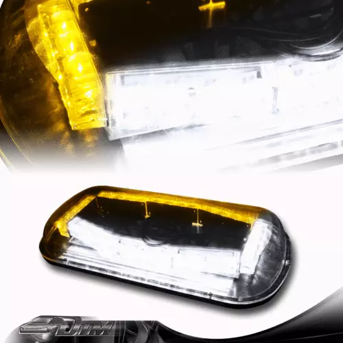 32 LED Amber/White Magnetic Roof Top Emergency Signal Flash Tow Strobe Light B