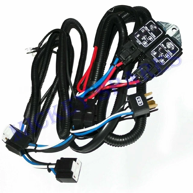 Per - Hella Universale H4 Fanale Cablaggio con Relè Sistema 130/100W