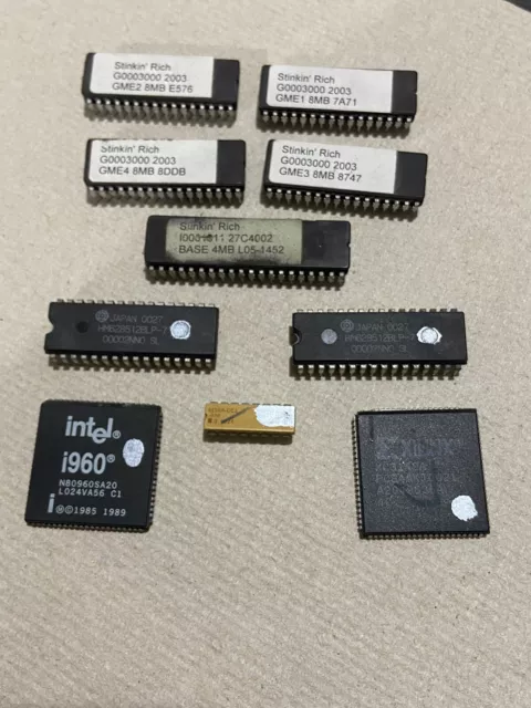 Vintage Stinkin’ Rich Slot Machine Game Arcade IC Chips Eproms G0003000 2003