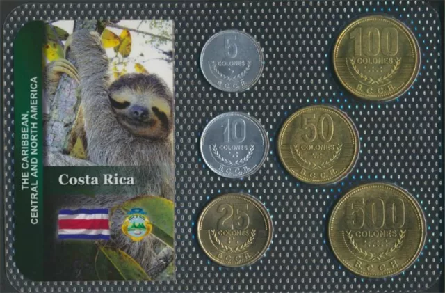 costa rica Fleur de coin (FDC) Séries de monnaies de 2001 5 (9764159