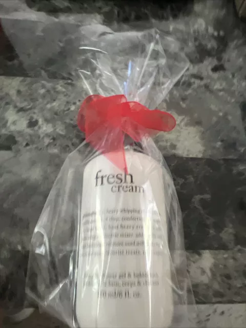 PHILOSOPHY FRESH CREAM SHAMPOO, SHOWER GEL & BUBBLE BATH 6oz w/gift bag new