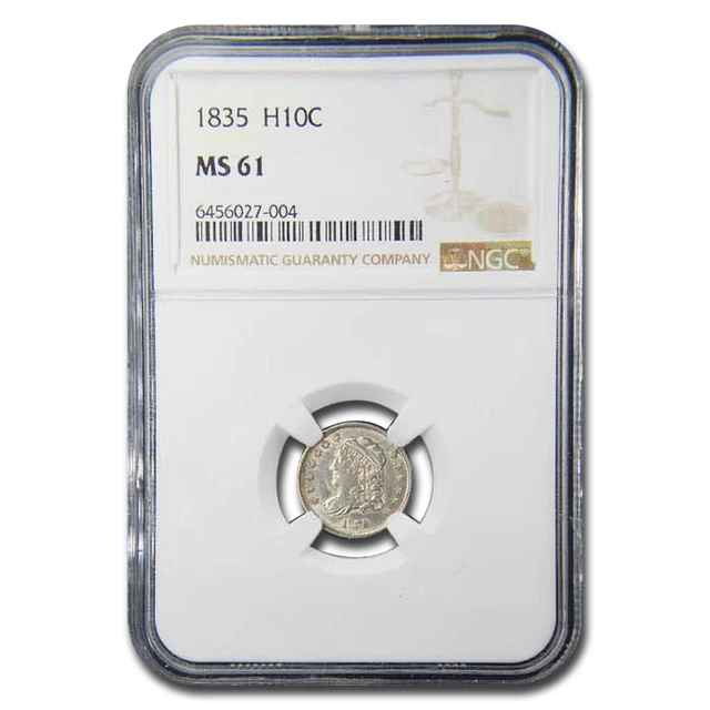 1835 Capped Bust Dime MS-61 NGC - SKU#185899