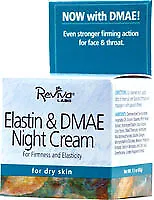Crema de noche Elastin & DMAE de Reviva Labs, 1,5 oz