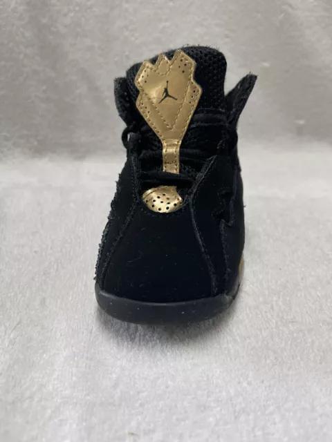 Nike Air Jordan True Flight Toddler Boys Black/gold Shoes--size 6 C 2