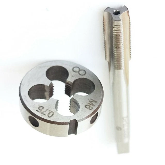 Set Maschi A Mano M9 X 1.0 MF HSS - Filettatura Destra Per Metrica Fina, 2 Pezzi (Sbozzatore E Finitore) - Foto 8