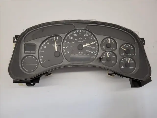 Used Speedometer Gauge fits: 2002 Chevrolet Tahoe cluster MPH US market AT ID CD