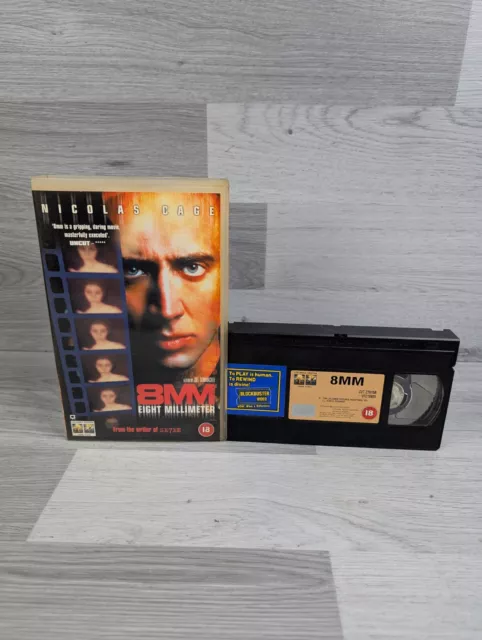 NICOLAS CAGE 8MM Eight Millimeter Big Box Ex Rental (18, 1998) VHS ...