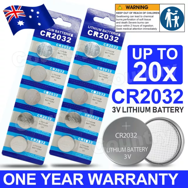 UP TO 50 pcs CR2032 3V LITHIUM CELL Button BATTERY 2032 Batteries Car Key Toy OZ