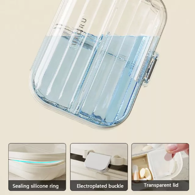 Gut aussehende Versiegelungsklappenkapselbox Reise Medizin Box Droge Dispense