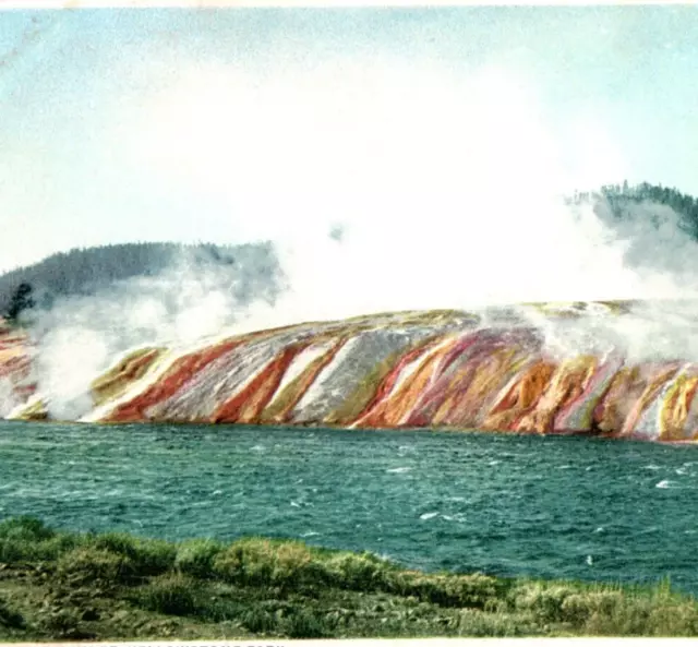 Excelsior Geyser Detroit Photographic co Yellowstone National Park Postcard A7