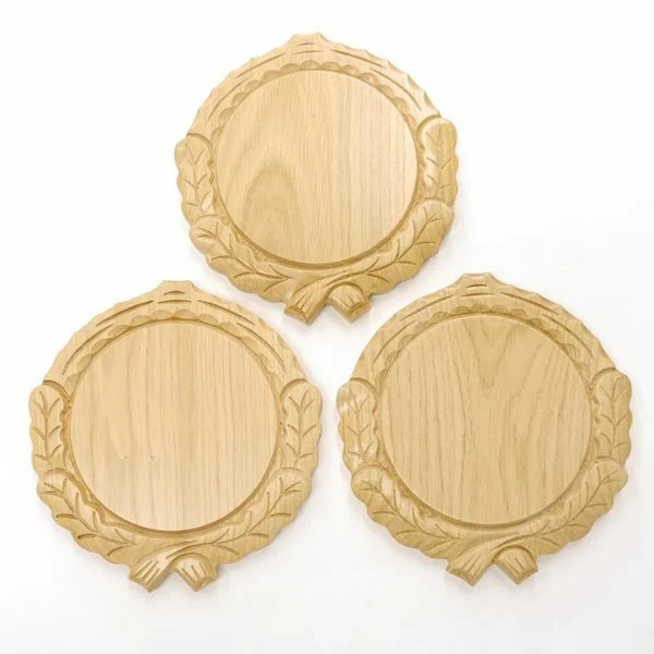 3 Pieza Keilerschilder Tallado Roble Claro Af 14 CM Keilerbretter Signos Juego