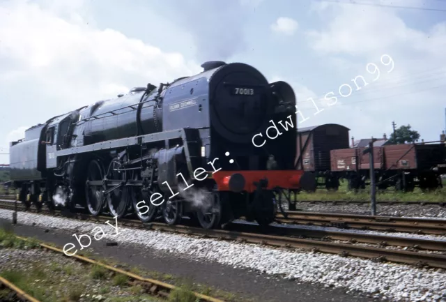 British Railway Slide - BR No. 70013 Oliver Cromwell ‘Britannia’ 1968 [D673]