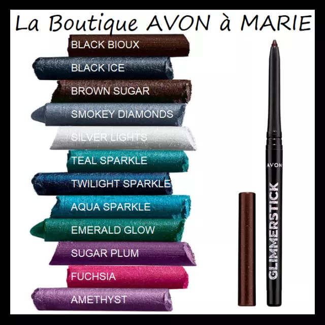 EYE LINER Scintillant Crayon Yeux GLIMMERSTICK AVON 12 Teintes au Choix