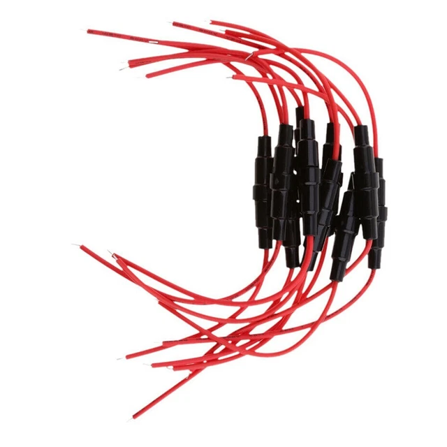Lot de 10 supports de fusible en ligne type vis FastBlow pour fusible à tube de