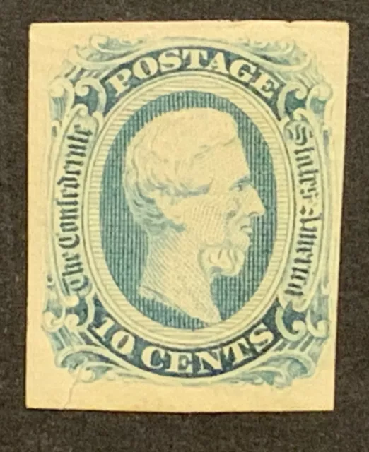 Travelstamps: US Stamps CONFEDERATE CSA SCOTT #12 MINT NG HINGED, 10 cents
