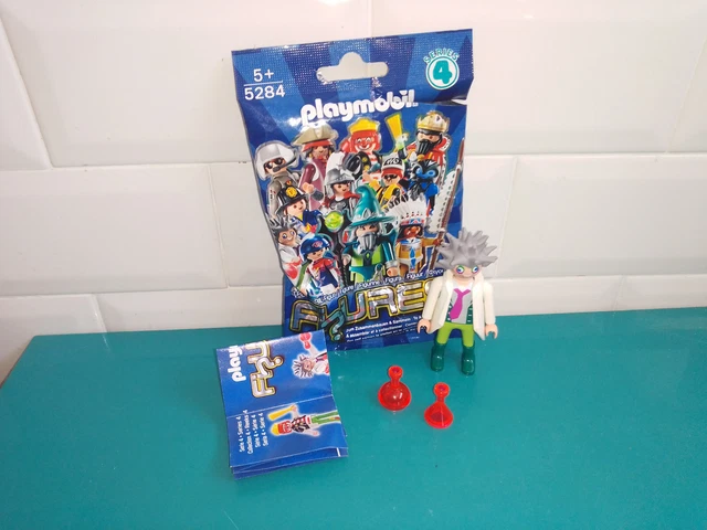 PLAYMOBIL FIGURINE FI?URES 5284 séries 4 le savant fou scientifique n°2