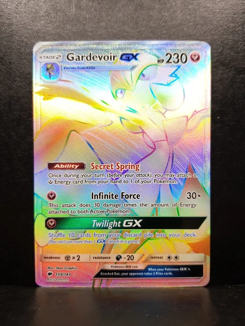 Gardevoir GX 159/147 Burning Shadows Rainbow Secret Pokémon Pokemon Card ENG NM