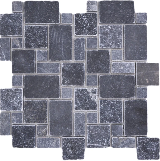 Mosaïque En Pierre Naturelle Travertin Jaune Or - Mat - 199x262mm - Neuf