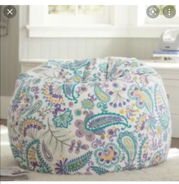 Cubierta de bolsa de frijoles de cachemira con remolino fresco Pottery Barn para adolescentes