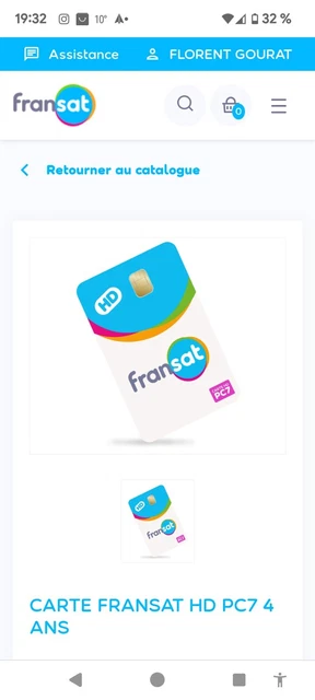 Carte Fransat PC7 Nouvelle Génération HD : La Réception TV Sans Souci, Sous Blister