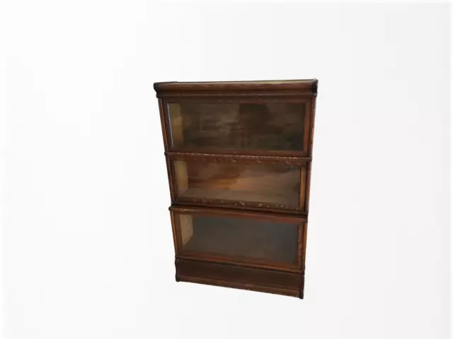 Early 1900s The Globe Wernicke Co. Antique Barrister Bookcase Stackable
