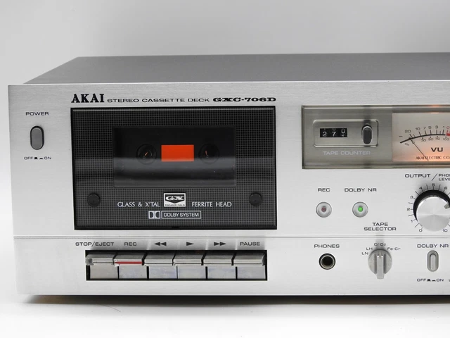 Platine Cassette AKAI GXC-706D Vintage – Hi-Fi – Fonctionne Parfaitement
