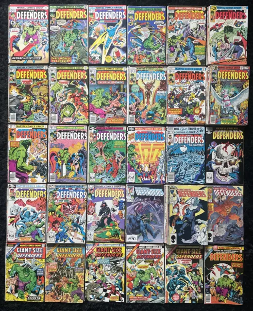 Defenders #21-152 + Annual + Giant-Size #1-5 COMPLETE RUN - 1972 Marvel Comics